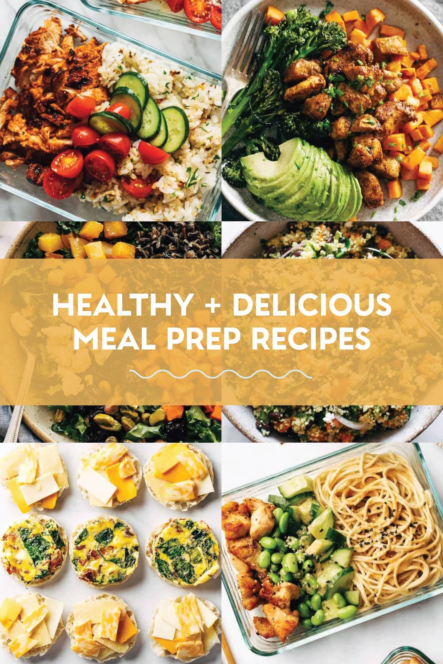 Healthy meal prep recipes.