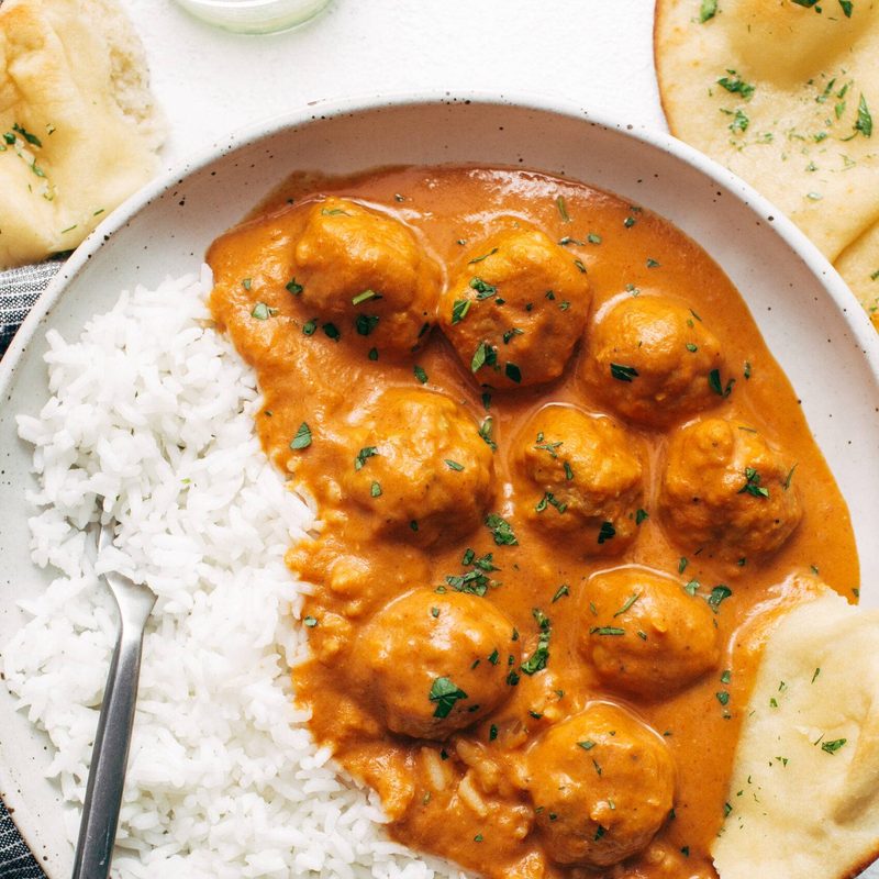 A picture of Butter Chicken Meatballs